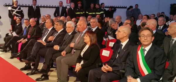 Mattarella, inaugurazione AAUnivAq2015/2016 - foto da twitter