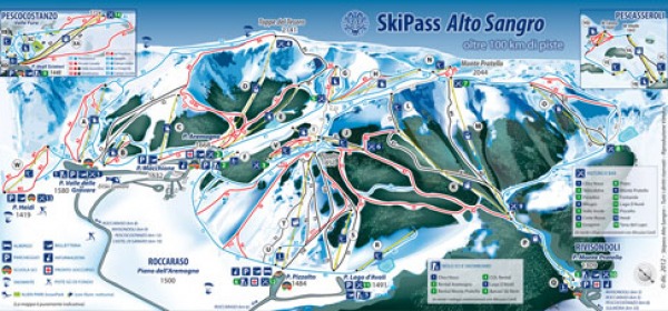 mappa piste roccaraso