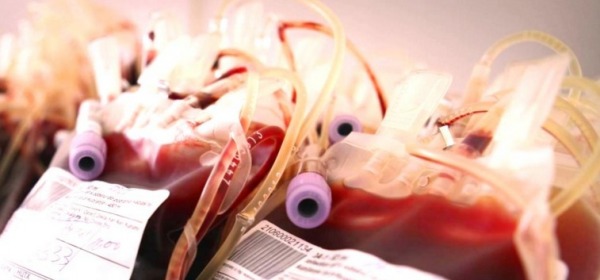 Sacche sangue per trasfusioni