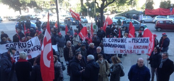 protesta spi cgil-foto ansa