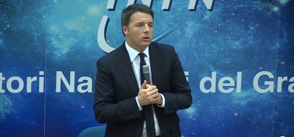 Renzi in Abruzzo INFN