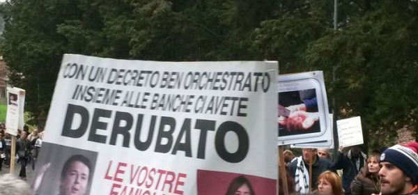 Protesta Delle Vittime Del "Salvabanche"