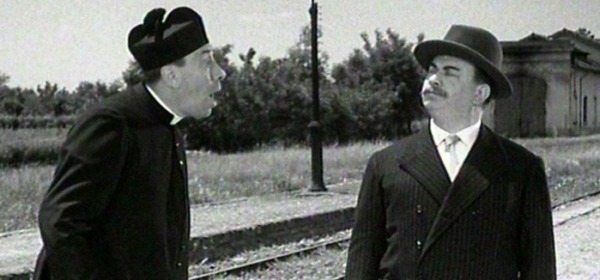 Un fotogramma di "Don Camillo e Peppone"