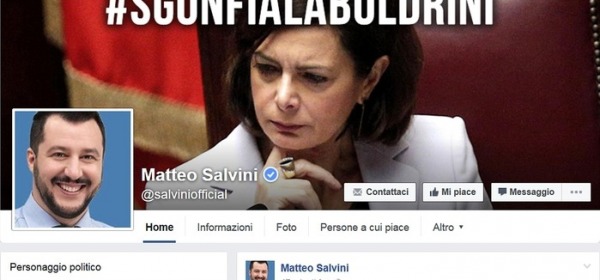 pagina facebook di Matteo Salvini