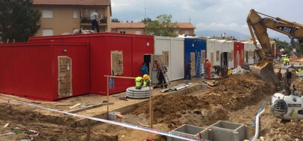 La nuova scuola di Amatrice nella frazione di Villa San Cipriano