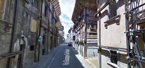 Via Garibaldi L'Aquila - foto da Street View