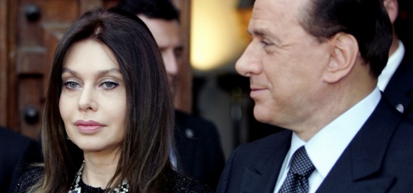 Silvio Berlusconi e l'ex moglie Veronica Lario