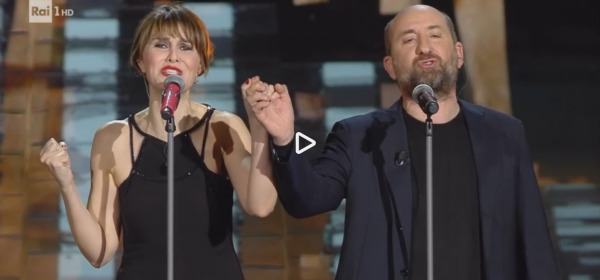 Paola Cortellesi e Antonio Albanese - Sanremo 2017