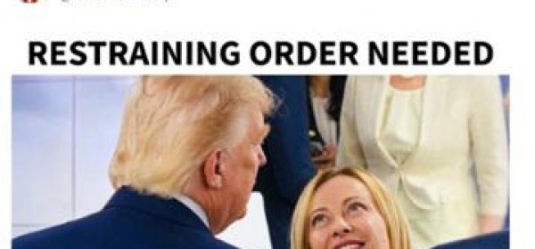 il meme di Trump con Meloni