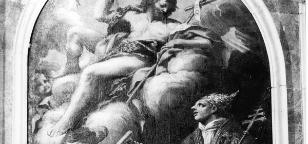 tela di Lorenzo Berrettini dedicata a Celestino V