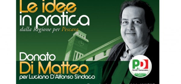 Donato Di Matteo, manifesto elettorale