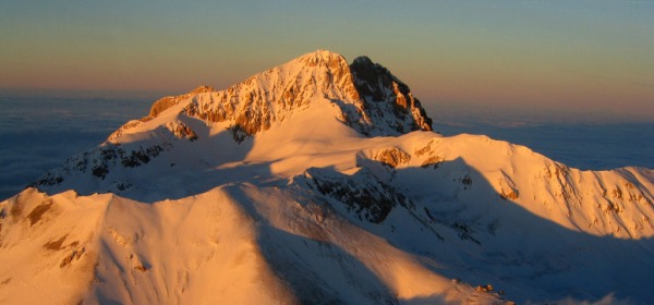 veduta aerea del Gran Sasso