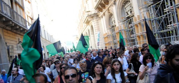 La manifestazione "Sos L'Aquila"