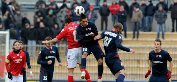 Tommaso Bianchi, in un Piacenza-Reggina dello scorso anno