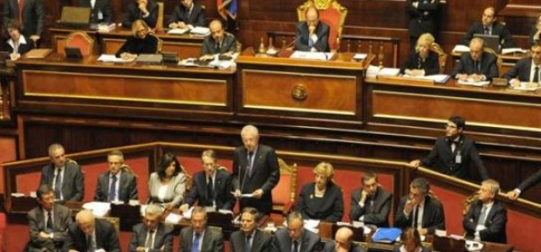 Il governo Monti al Senato