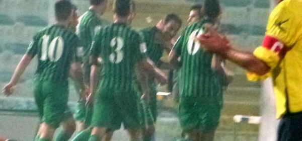 Ceballos esulta dopo il gol contro il Lanciano