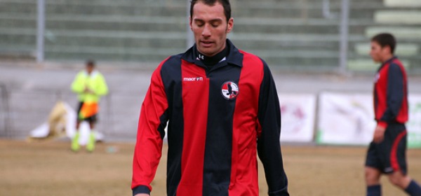 Mirko Ruggiero dopo l' espulsione rimediata con l' Arzanese. Foto CERASOLI