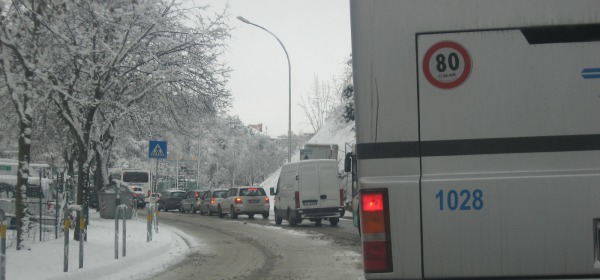 Viale Croce Rossa all'Aquila