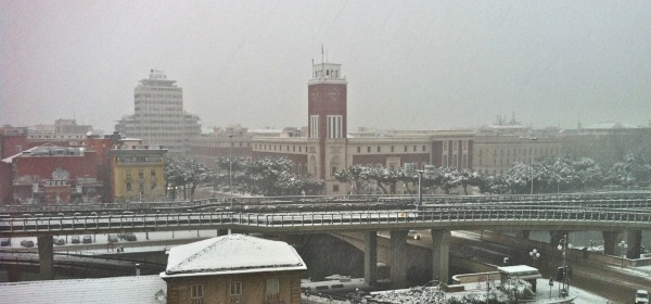 Pescara innevata (foto Fabio Sciarra)