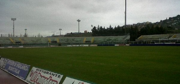 Lo stadio "Angelini" finalmente ripulito dalla neve