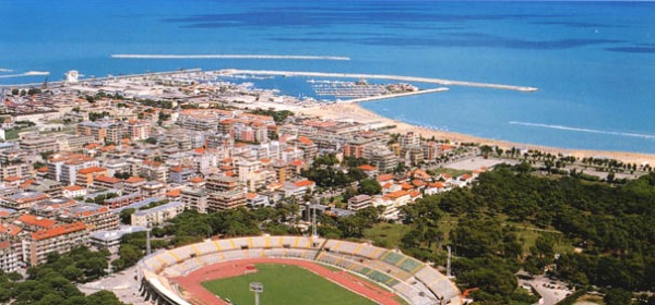 Lo stadio in una foto d'archivio