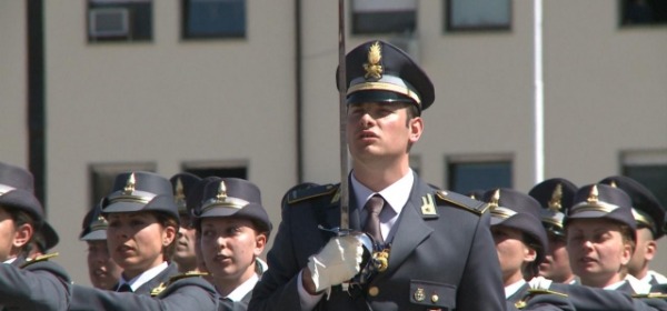 Un momento del giuramento odierno