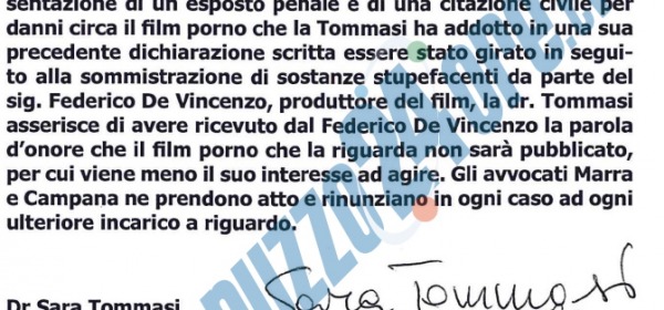 il documento di Sara Tommasi