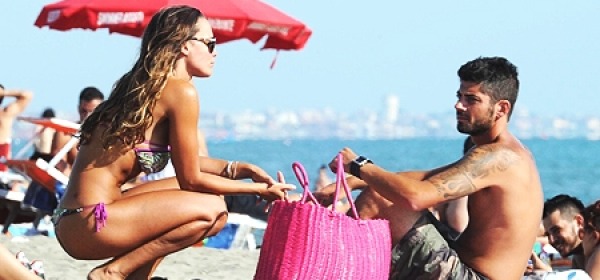 Roberta Giarrusso in bikini col fidanzato