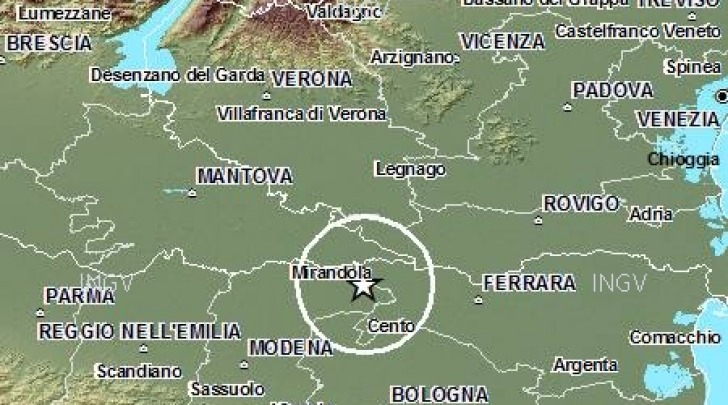Scossa di terremoto notturna a Finale Emilia magnitudo Ml3 ...