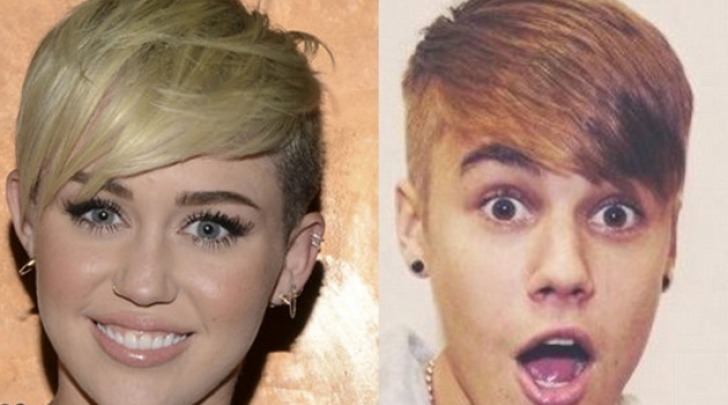 Miley Cyrus e Justin Bieber