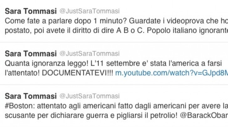 Sara Tommasi twitter