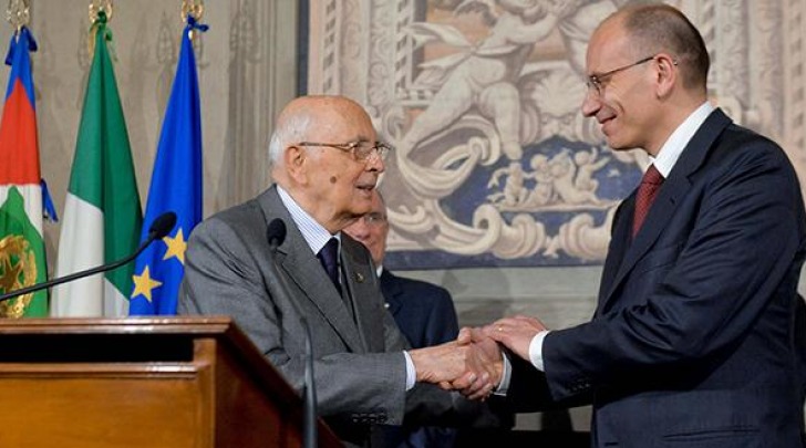 Enrico Letta e Giorgio Napolitano