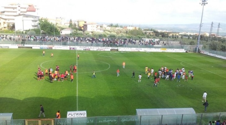 La coreografia play off di due anni fa col Prato