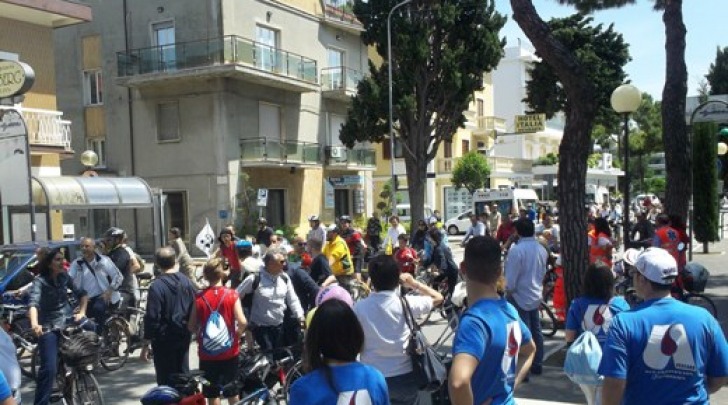 Foto della 3^ edizione della biciclettata adriatica