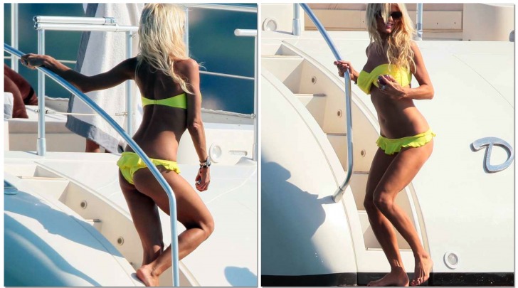 Victoria Silvstedt bikini a Saint Tropez