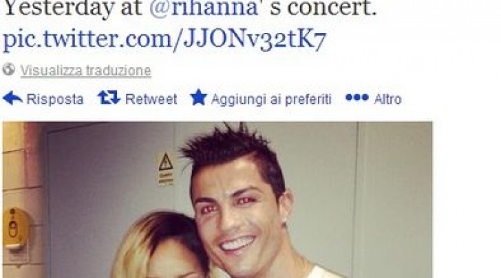 Cristiano Ronaldo e Rihanna