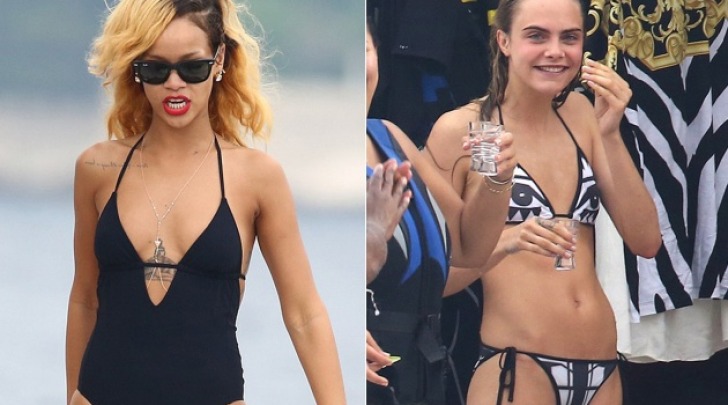 Rihanna e Cara Delevingne