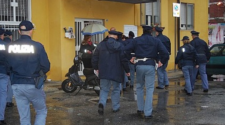 blitz della polizia a Rancitelli