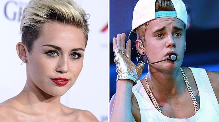 Miley Cyrus e Justin Bieber