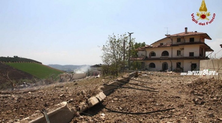 Esplosione a Città Sant'Angelo