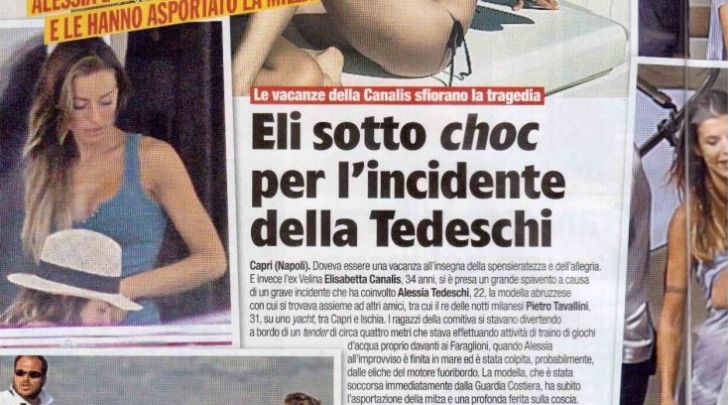 Elisabetta Canalis sotto choc per Alessia Tedeschi