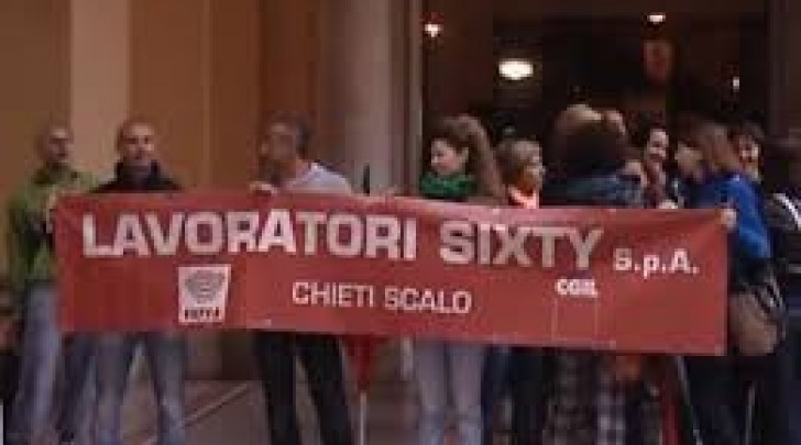 Manifestazione lavoratori Sixty CH