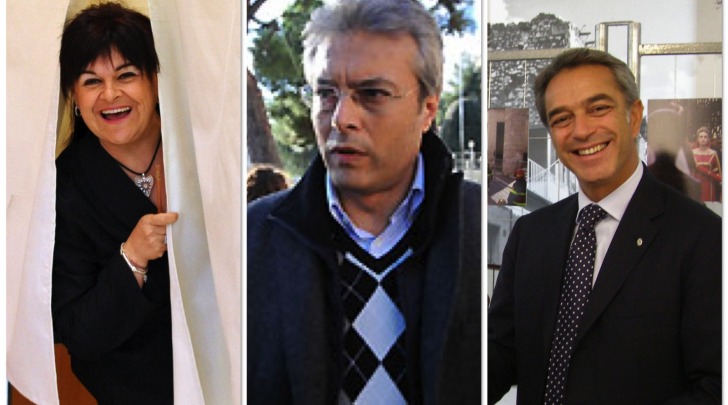 Stefania Pezzopane, Gianni Chiodi e Nazario Pagano