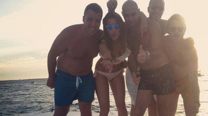 Teresanna Pugliese in vacanza a Ibiza