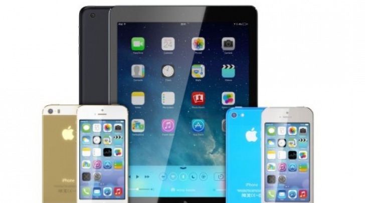 iPhone 5S, iPhone 5C e iPad 5