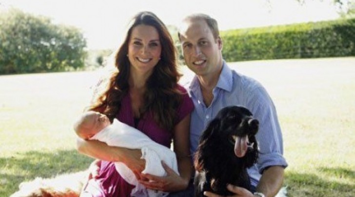 William, Kate e George