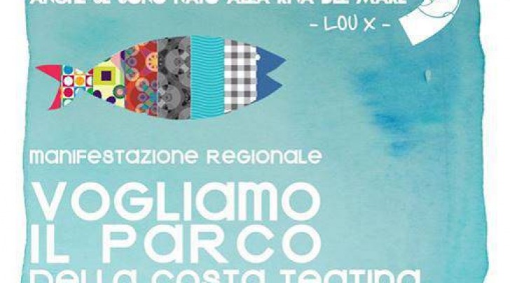 La locandina di "Vogliamo il Parco della Costa Teatina"