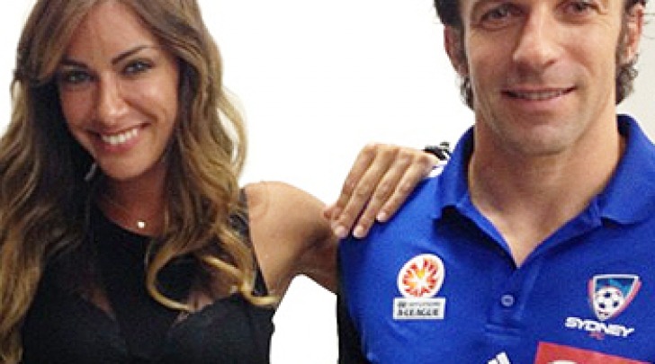 Melita Toniolo e Alex Del Piero