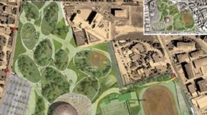 il progetto del parco di Piazza d'Armi