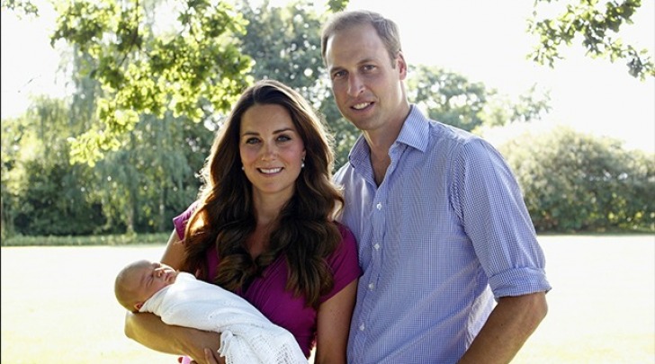 Kate Middleton, William Winsdor e George